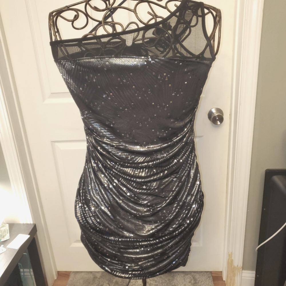 Taboo Cocktail one shoulder dress